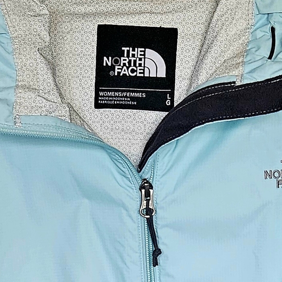 The Northface Women's water repellent  jacket Large, light Aqua color - Picture 2 of 4